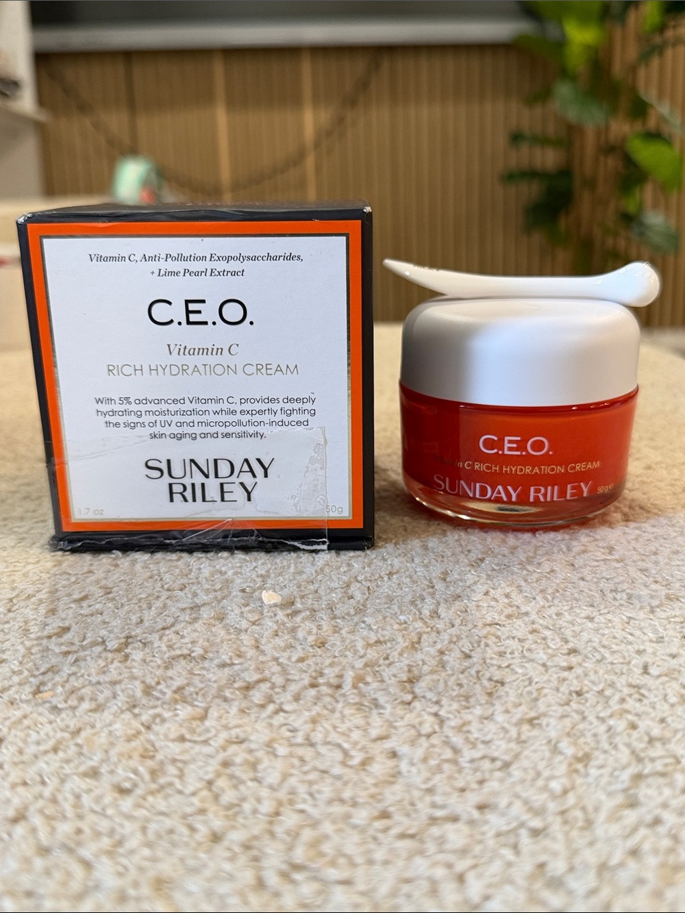 Sunday Riley C.E.O. Vitamin C Rich Hydration Cream - 1.7 oz USED ONCE